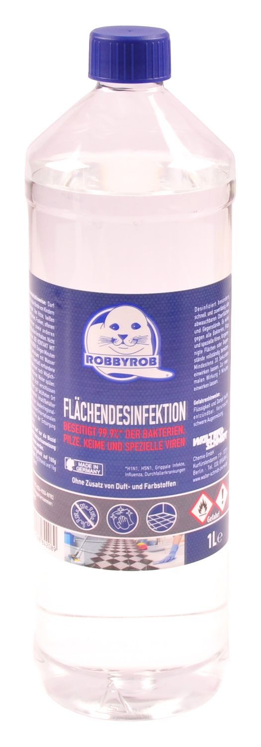 Robbyrob Flächendesinfektion 1 Liter Desinfektionsmittel Desinfektion Hygienespray