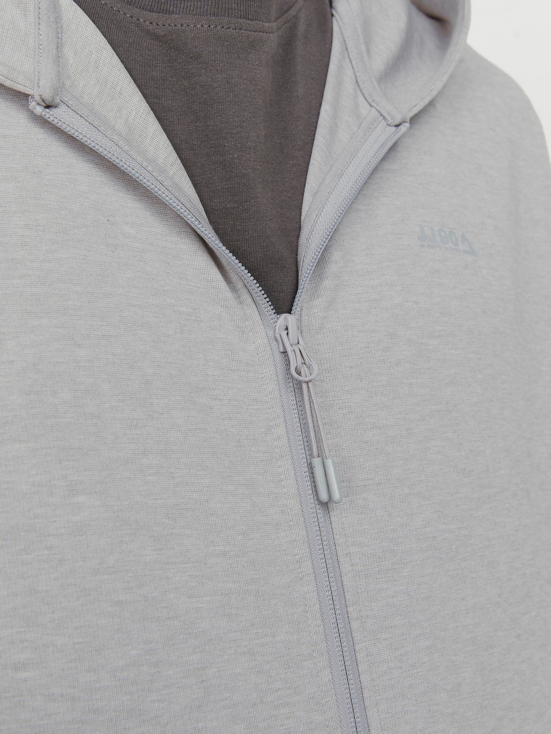 Grey Kapuzensweatjacke ZIP Light & HOOD Melange NOOS Jones SWEAT JCOCLOUD Jack