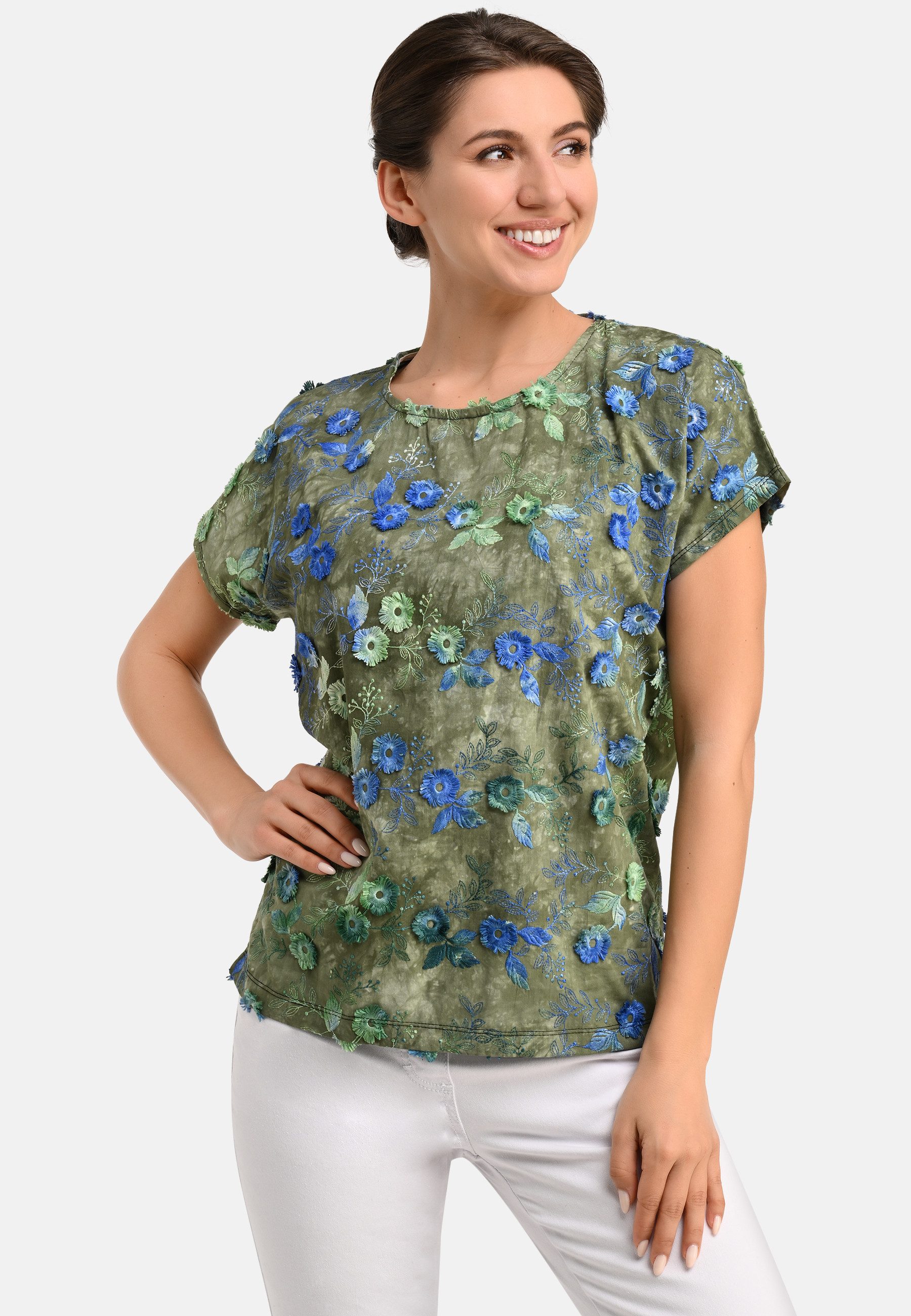 BICALLA T-Shirt Blusen-Shirt mit Stickerei in günstig online kaufen