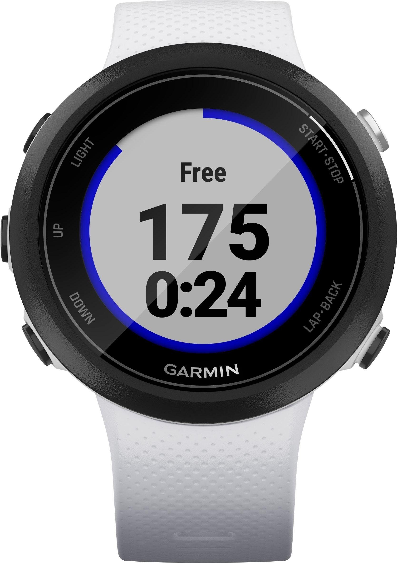 weiß 20 Swim2 Garmin Zoll) Smartwatch cm/1,04 Silikon-Armband mit (2,63 mm