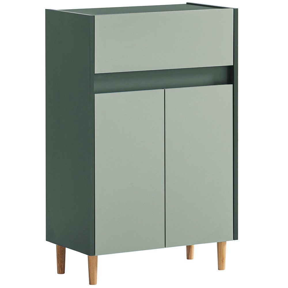 Lomadox Badkommode LOANO-80, Badmöbel Badezimmerschrank Kommode modern in grün