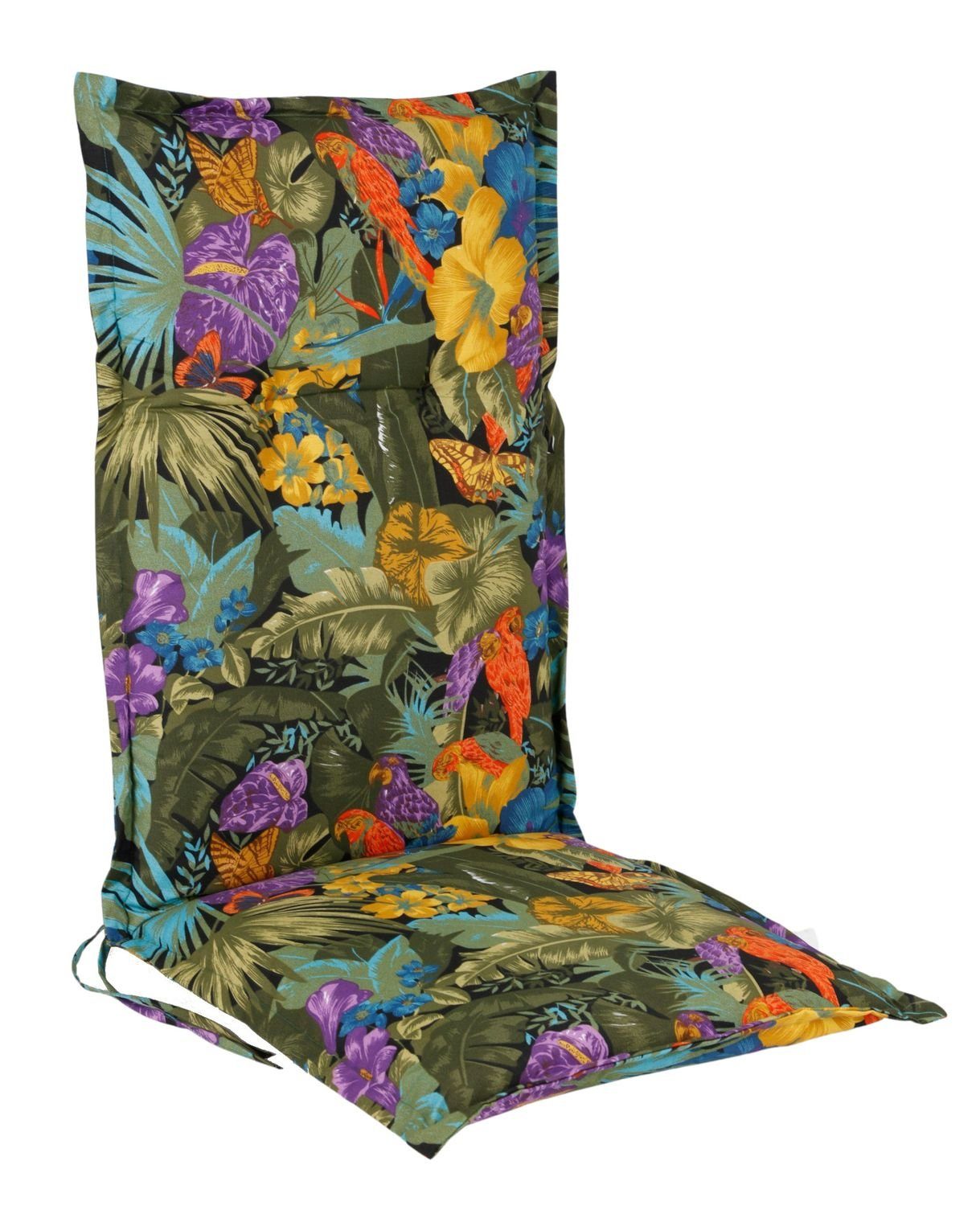 BURI Hochlehnerauflage Hochlehner Auflage 123x50cm Polsterauflage Stuhlkissen Sesselauflage S