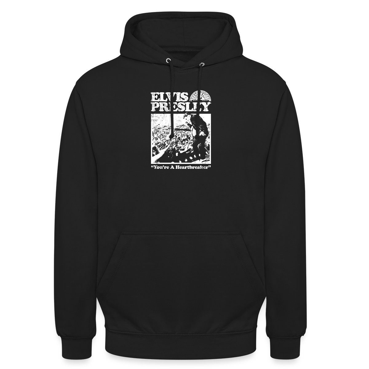 Spreadshirt Hoodie Elvis Presley You're A Heartbreaker Weiß Unisex Hoodie (1-tlg)