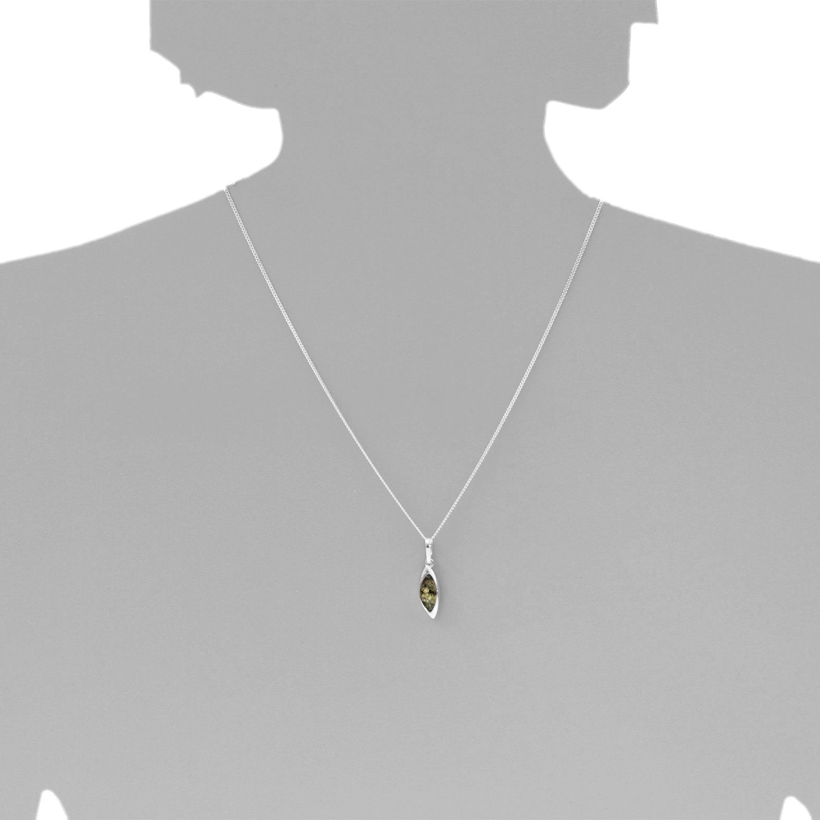 OSTSEE-SCHMUCK Kettenanhänger - Tonje - Silber 925/000 - Bernstein (1-tlg) günstig online kaufen