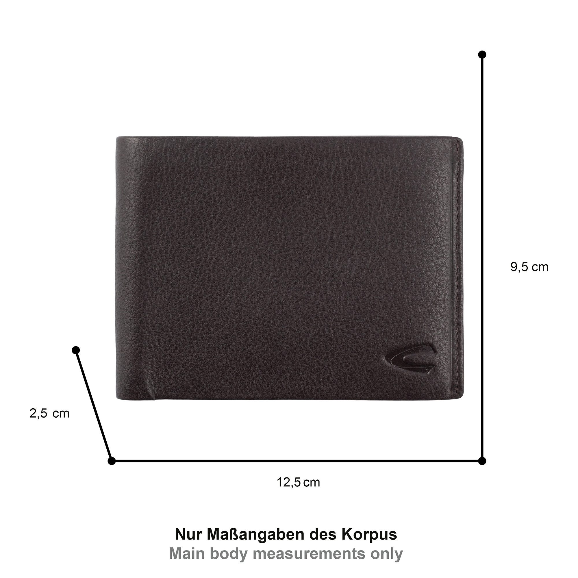 camel active Geldbörse Atlanta, aus besonders weichem Leder mit RFID Schutz