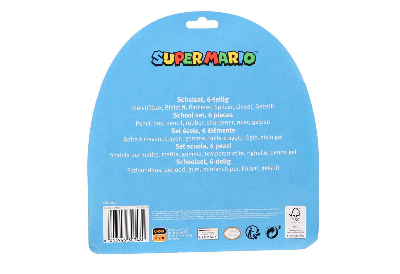 Thumbnail - Super Mario Federmäppchen Schreibwaren-Set für Kinder – Perfekt für Schule