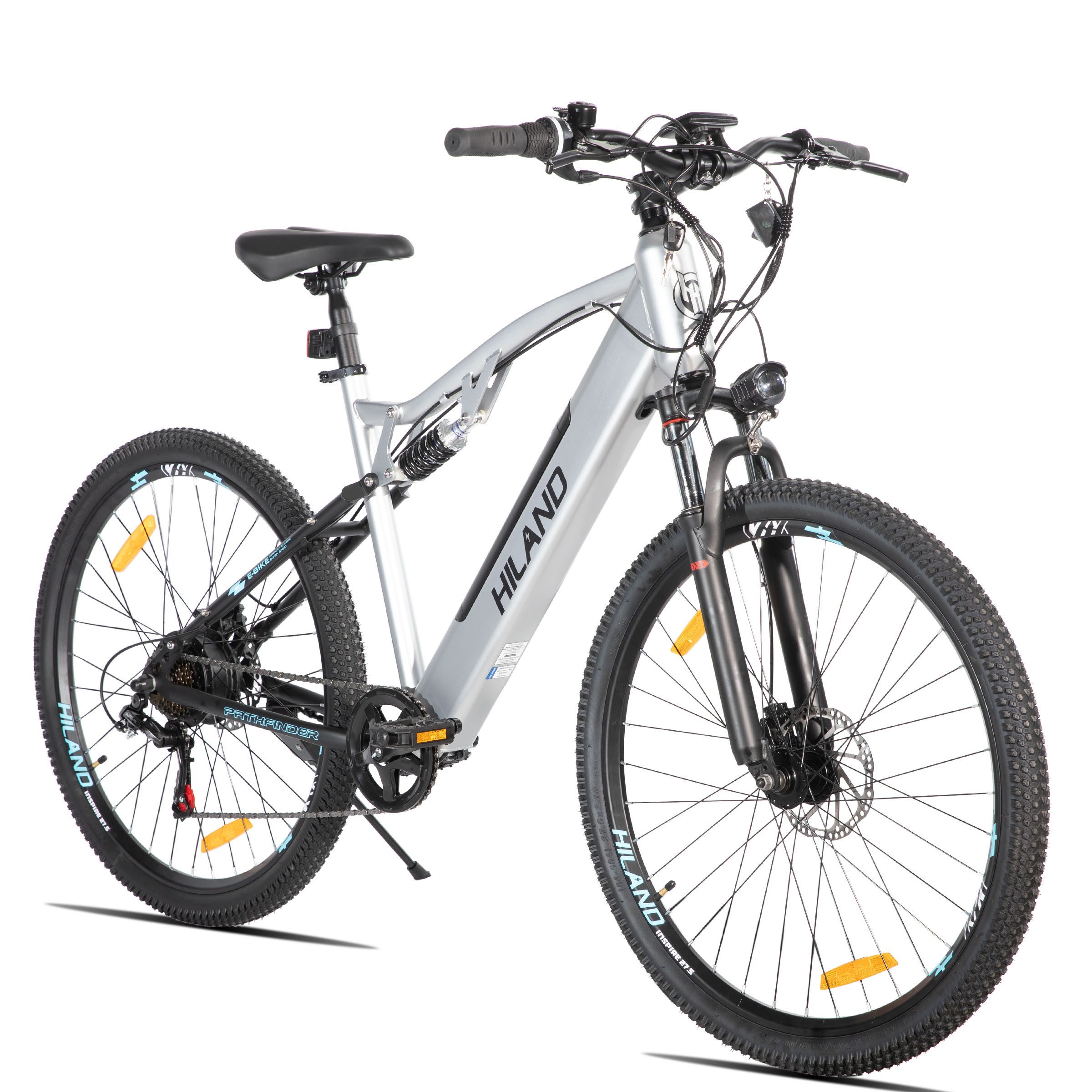 HILAND E-Bike HILAND Vollfederung Mountain E-Bike 27,5 Zoll 350W Pedelec