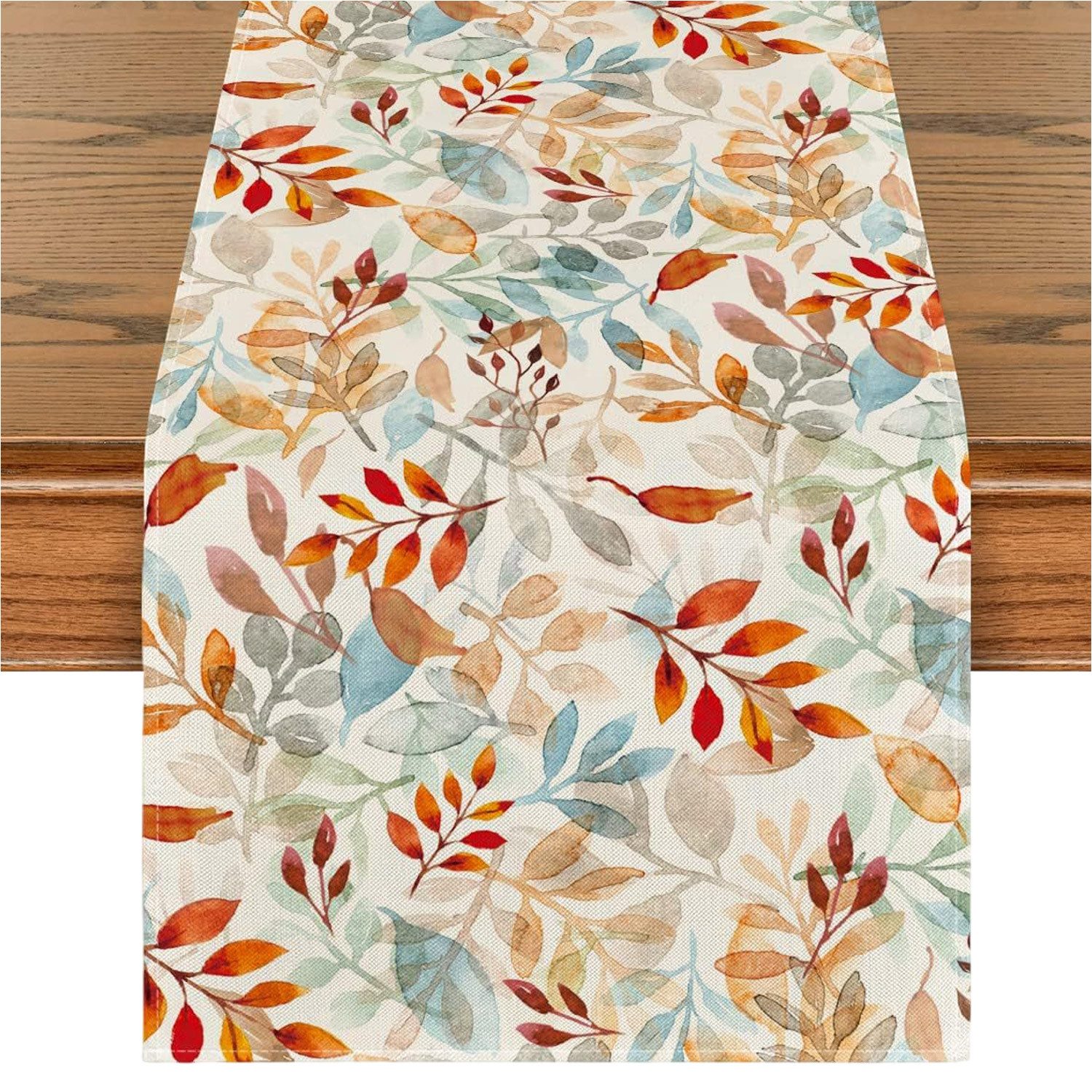 Refttenw Tischläufer Herbst Tischläufer,Tisch Dekoration,Herbstlaub Tischdeko,33x183cm