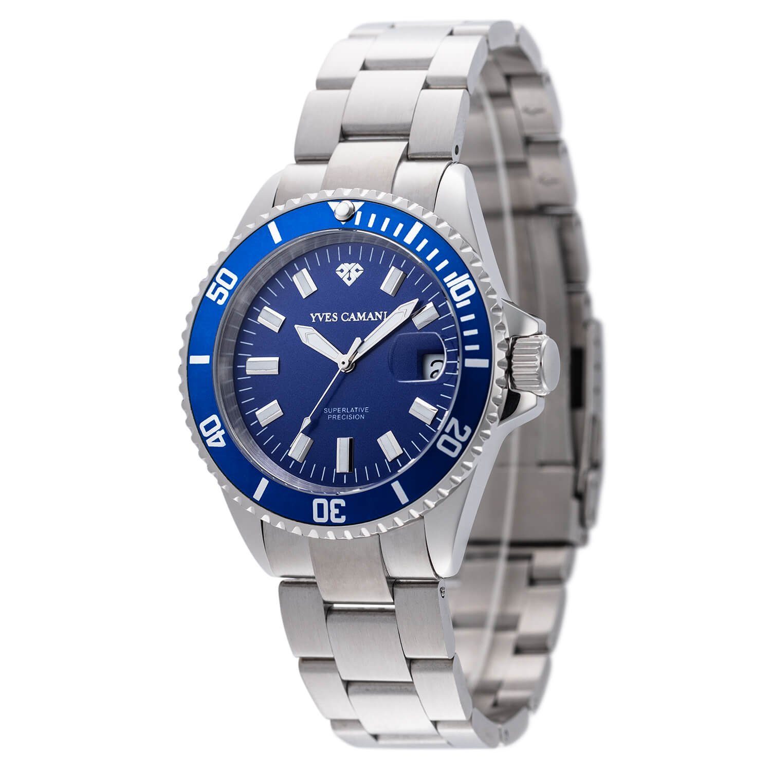 Yves Camani Quarzuhr ANWEN B, drehbarer Lünette, Datumsanzeige mit Lupe, 5 günstig online kaufen