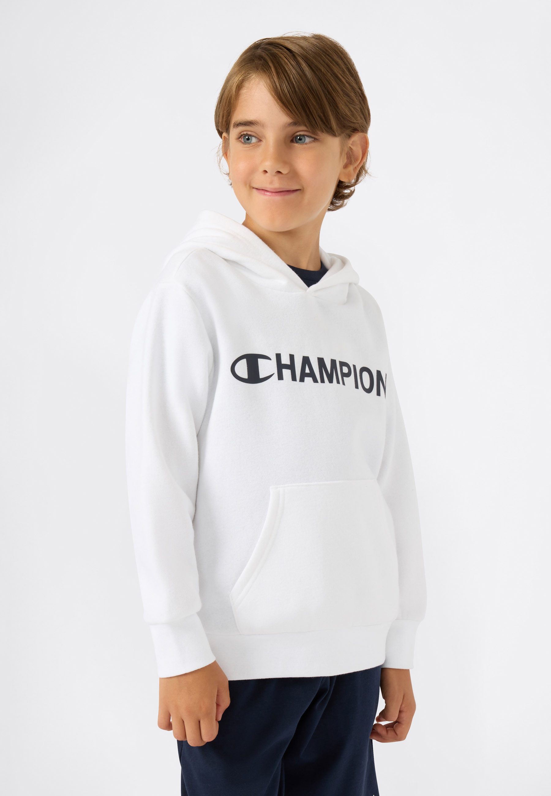 Champion Kapuzensweatshirt SPORTWEAR HOODIE Standard Fit für Kinder und Jugendliche, mit sportlichem Stil, Langarmdesign