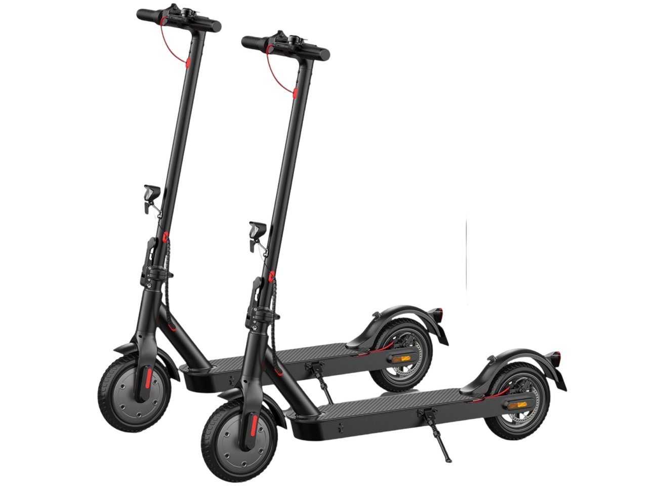 iscooter E-Scooter 8,5 Zoll E-Scooter mit Straßenzulassung ABE, Doppelfederung, 350,00 W, 20,00 km/h, 30 KM Reichweite, klappbar, Duales Bremssystem, Belastung bis 120kg