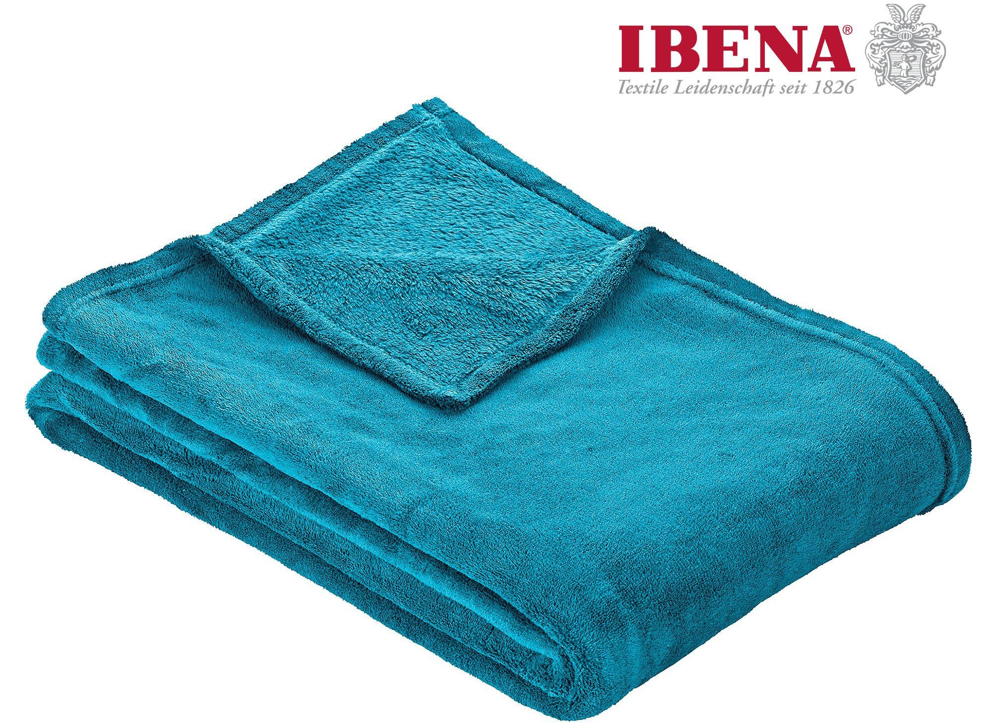 Wohndecke Uni Fleecedecke Olbia, IBENA, einfarbig günstig online kaufen