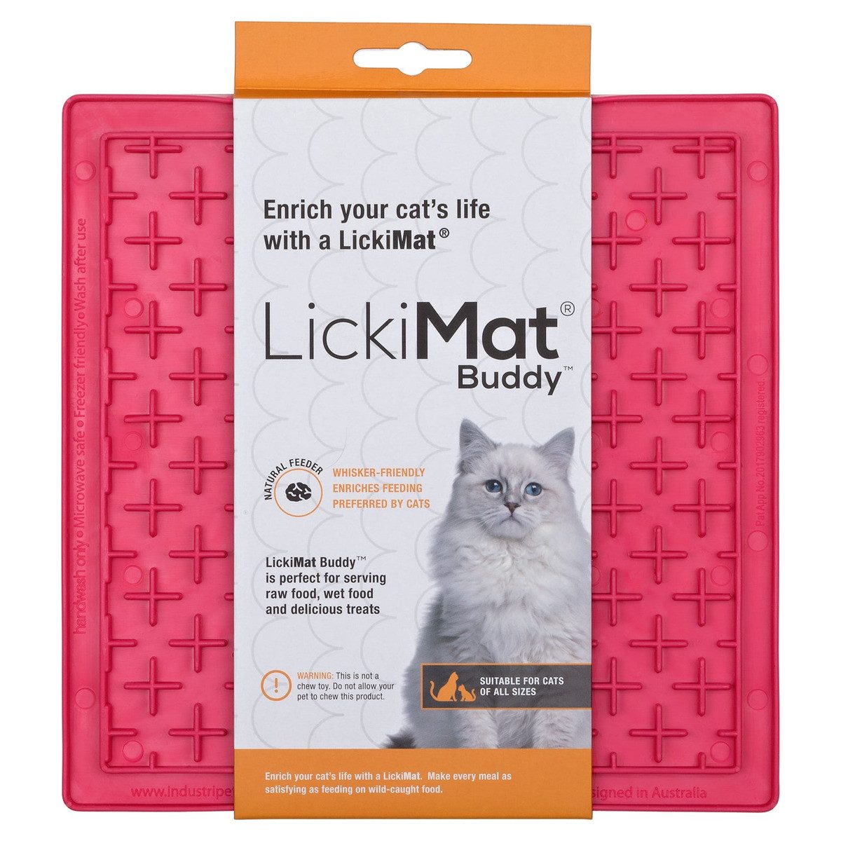 LickiMat Antischlingnapf Buddy Cat pink