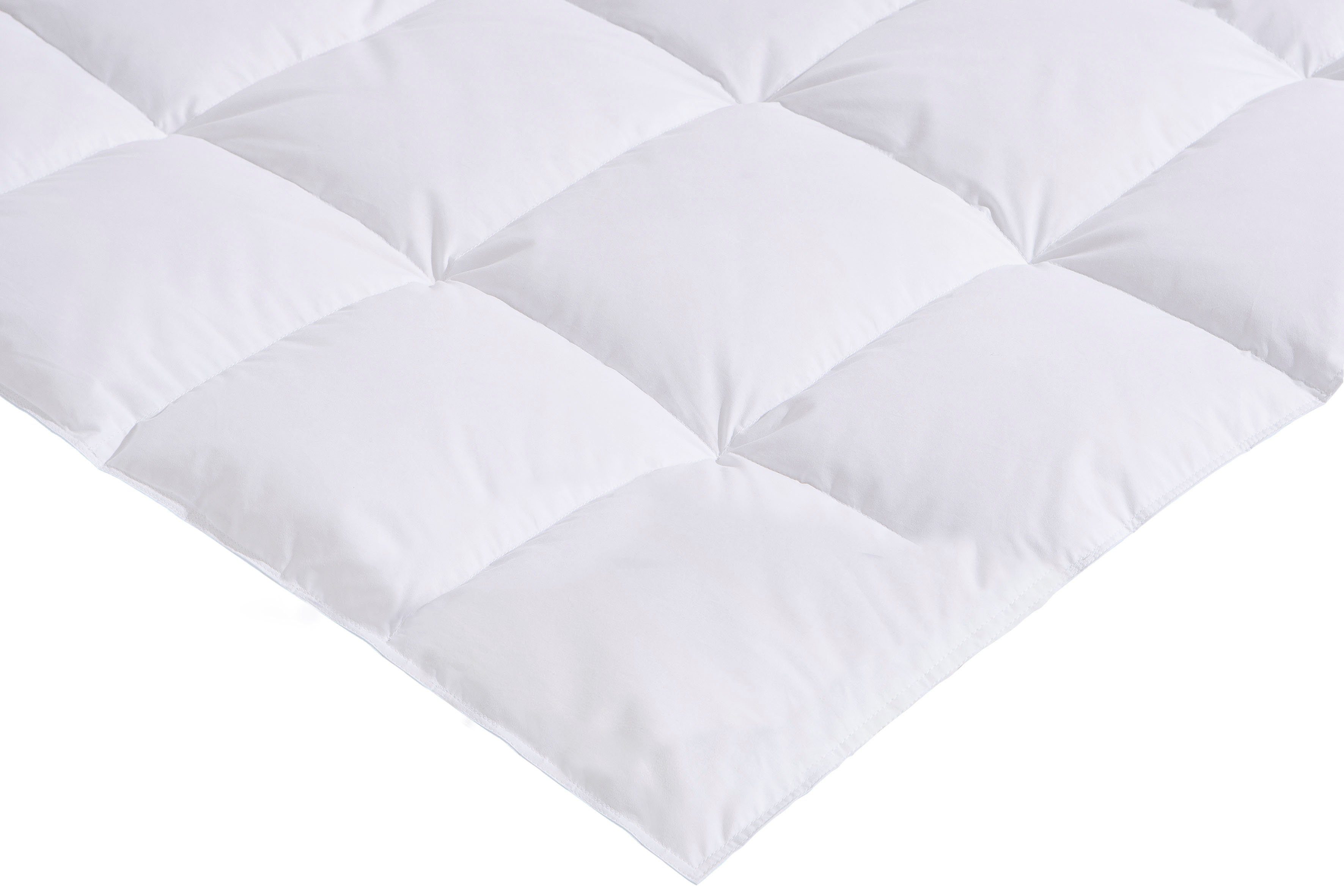 OTTO home Daunenbettdecke Loftet, Bettdecke 135x200, 155x220 cm und weitere Größen, Füllung: 90% Daunen, 10% Federn, Bezug: 100% Baumwolle, Bettdecken, Sommer, Winter, Decke ist Made in Green zertifiziert