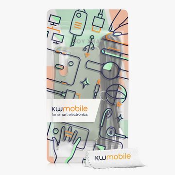 kwmobile Handyhülle Hülle für OnePlus Nord, mit Metall Kette zum Umhängen - Silikon Handy Cover Case Schutzhülle