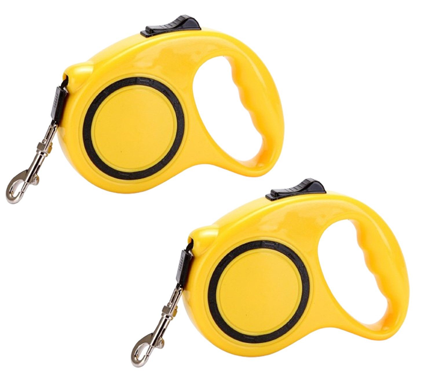 Hundeleine 2er Set Hundeleine Automatik - 5m Laufleine - einziehbare Leine für
