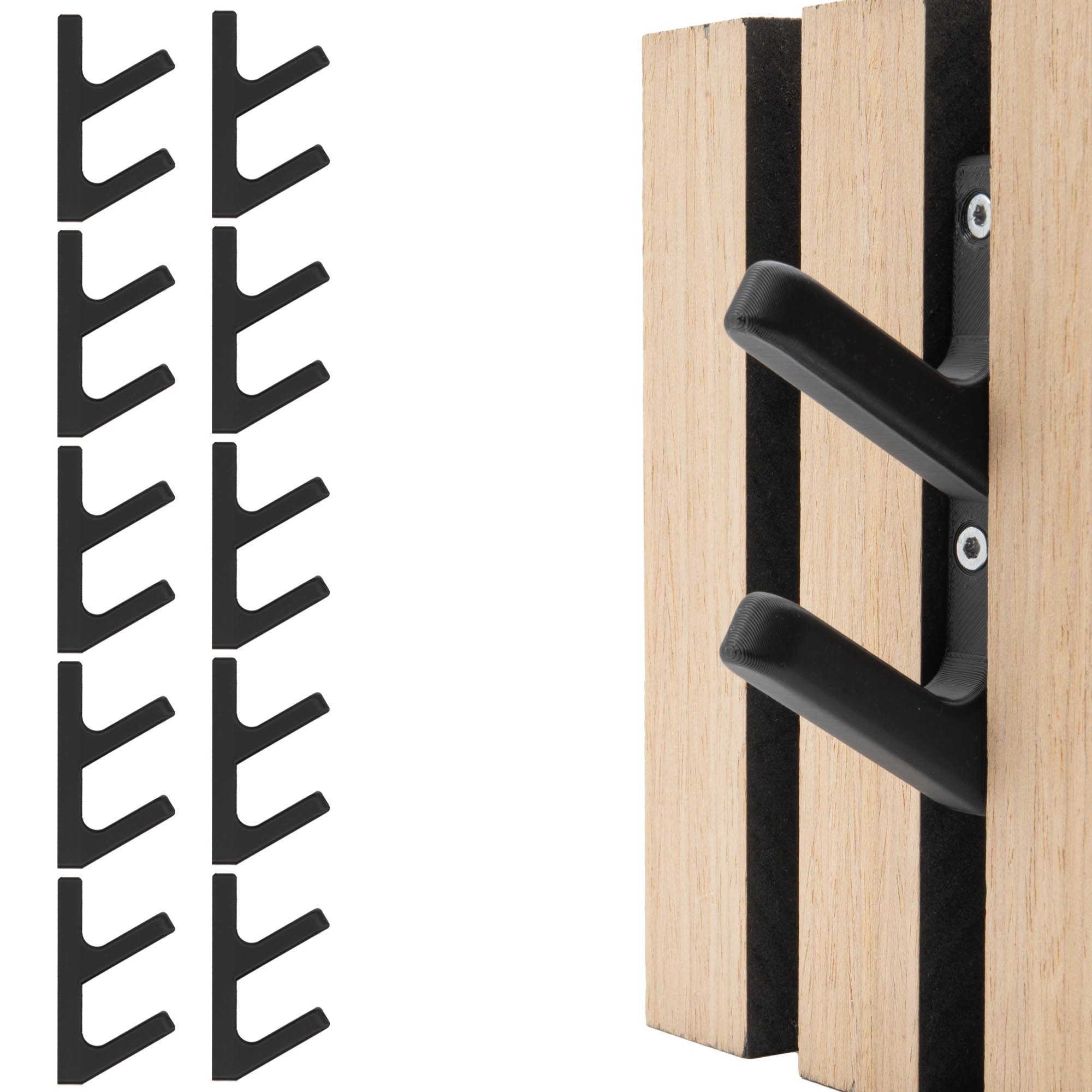 TSB Werk Kleiderhaken Kleiderhaken Garderobenhaken Akustikpaneele, (10-St), günstig online kaufen