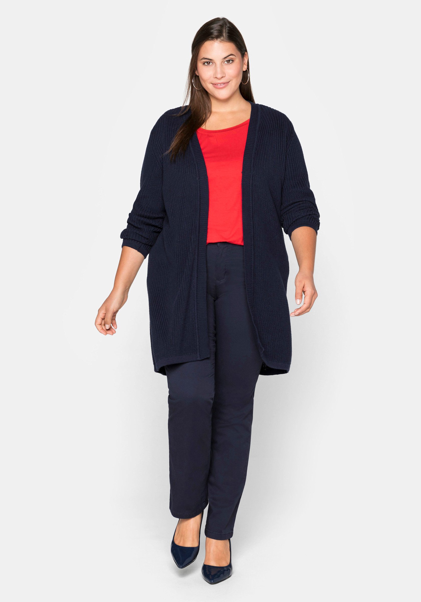 Sheego Strickjacke Longstrickjacke günstig online kaufen