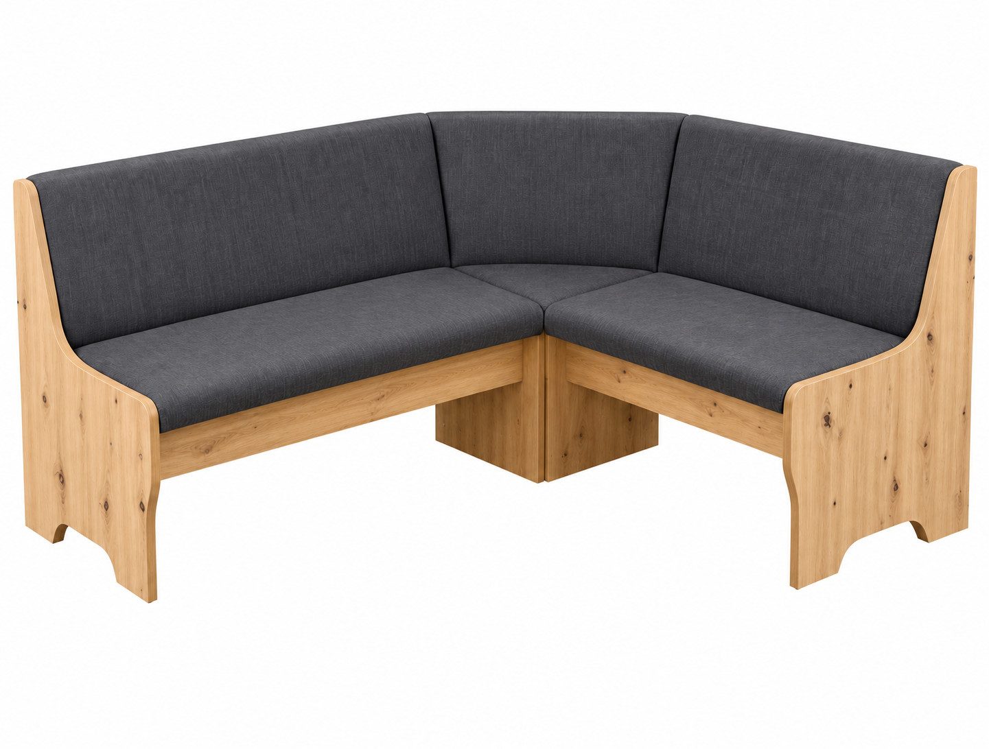 Stolebaenk Eckbankgruppe Bremen MANITI, (Eckbank Set, 1xEckbank, 1xTisch, 2x Stuhl), Beidseitig aufbaubar – Bild 4 von 5