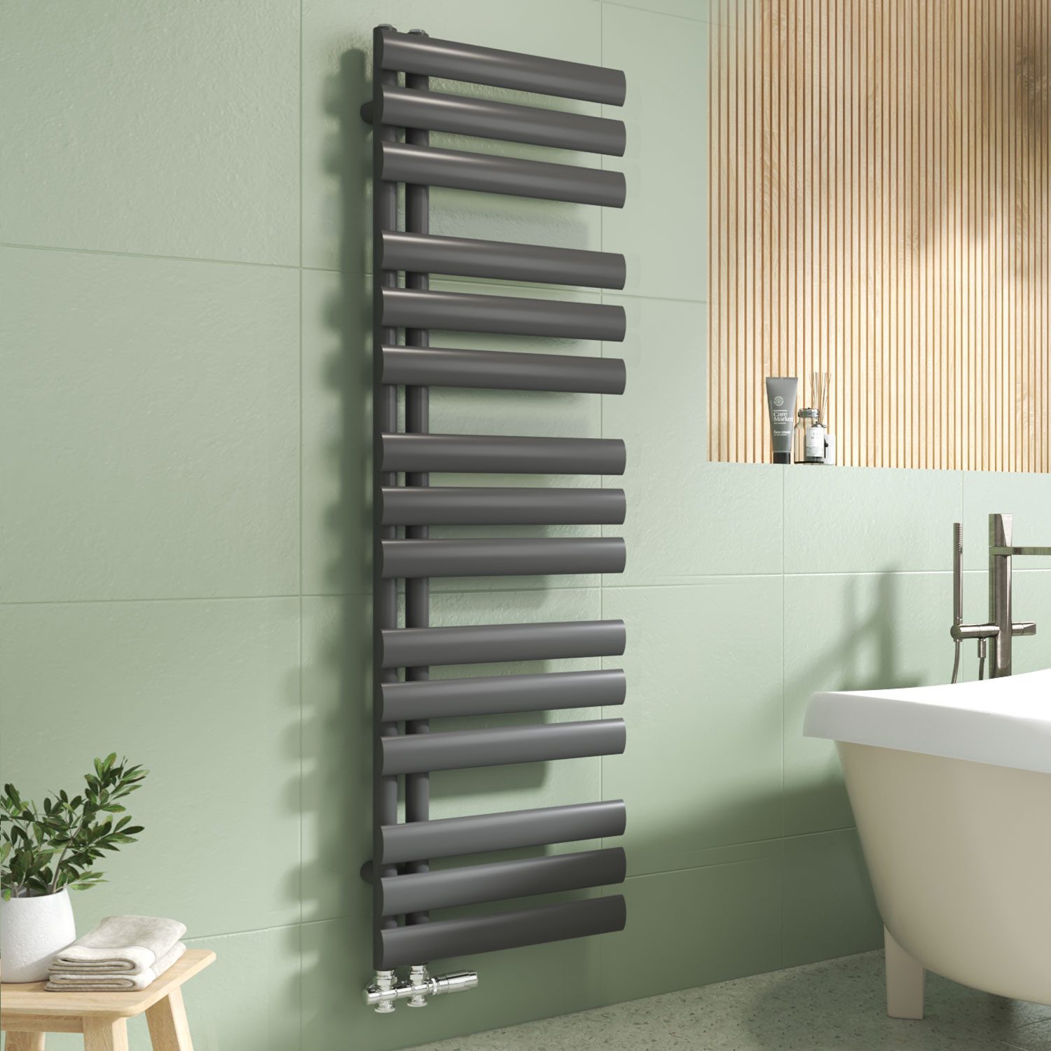 EMKE Badheizkörper Oval Röhren 388-815W Badheizkörper Handtuchtrockner Hand günstig online kaufen