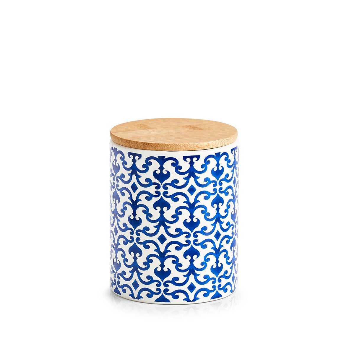 Zeller Present Vorratsdose Vorratsdose "Marokko, Keramik, 600 ml, Keramik, blau/weiß, Ø9,5 x 12,2 cm