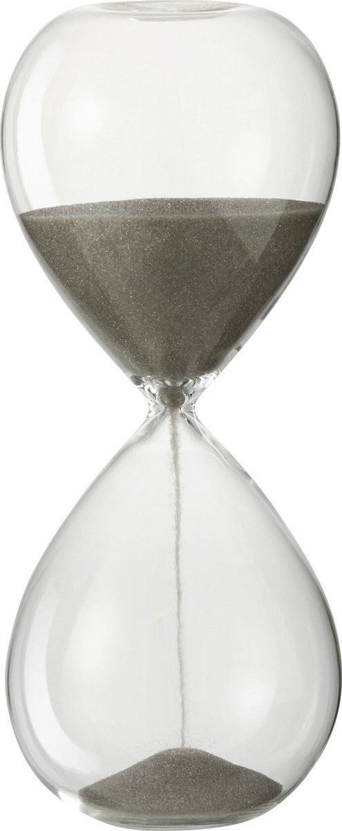 J-line Sanduhr Glas-Sanduhr grau klein