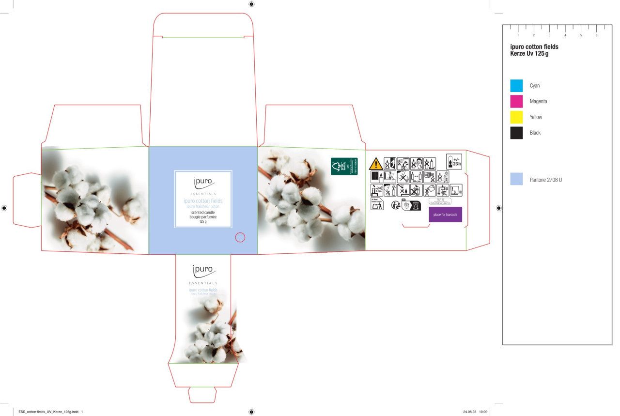 IPURO Duftkerze ipuro ESSENTIALS Duftkerze Cotton Fields 125 g günstig online kaufen