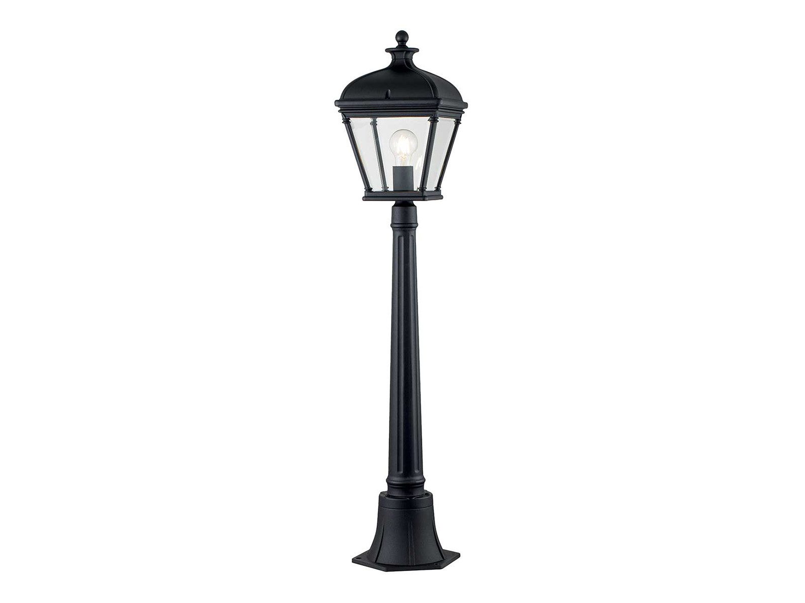 Elstead LIGHTING LED Pollerleuchte, LED wechselbar, Warmweiß, Landhausstil Garten-Laterne zur Wegbeleuchtung mit Klarglas H: 104cm