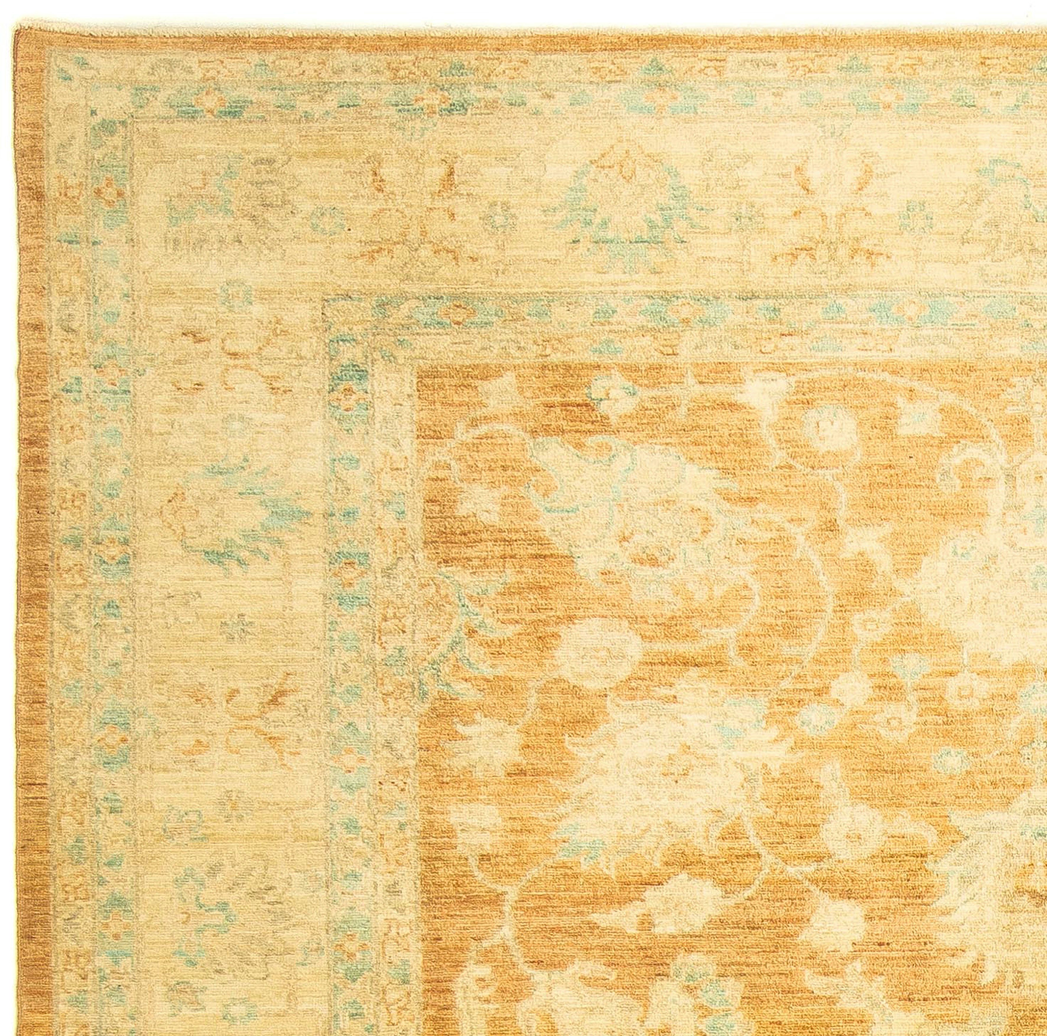 Orientteppich Ziegler - 249 x Wohnzimmer, 6 Handgeknüpft, rechteckig, beige, cm mm, Höhe: mit - Einzelstück 196 Zertifikat morgenland