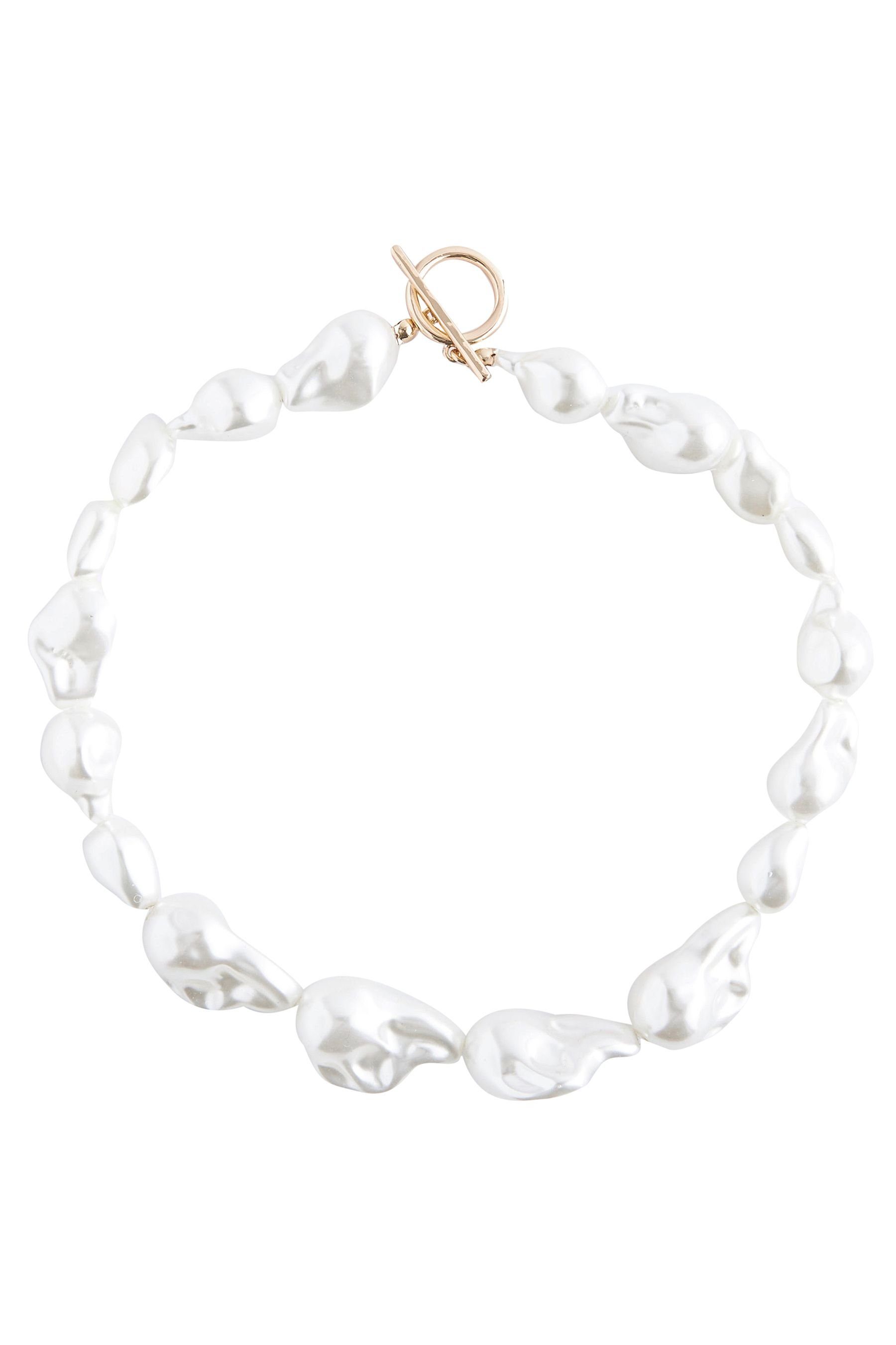 Next Perlenkette Unregelmäßige Halskette mit T-Steg (1-tlg)