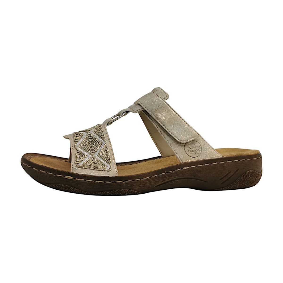 Rieker Pantolette Damen beige günstig online kaufen