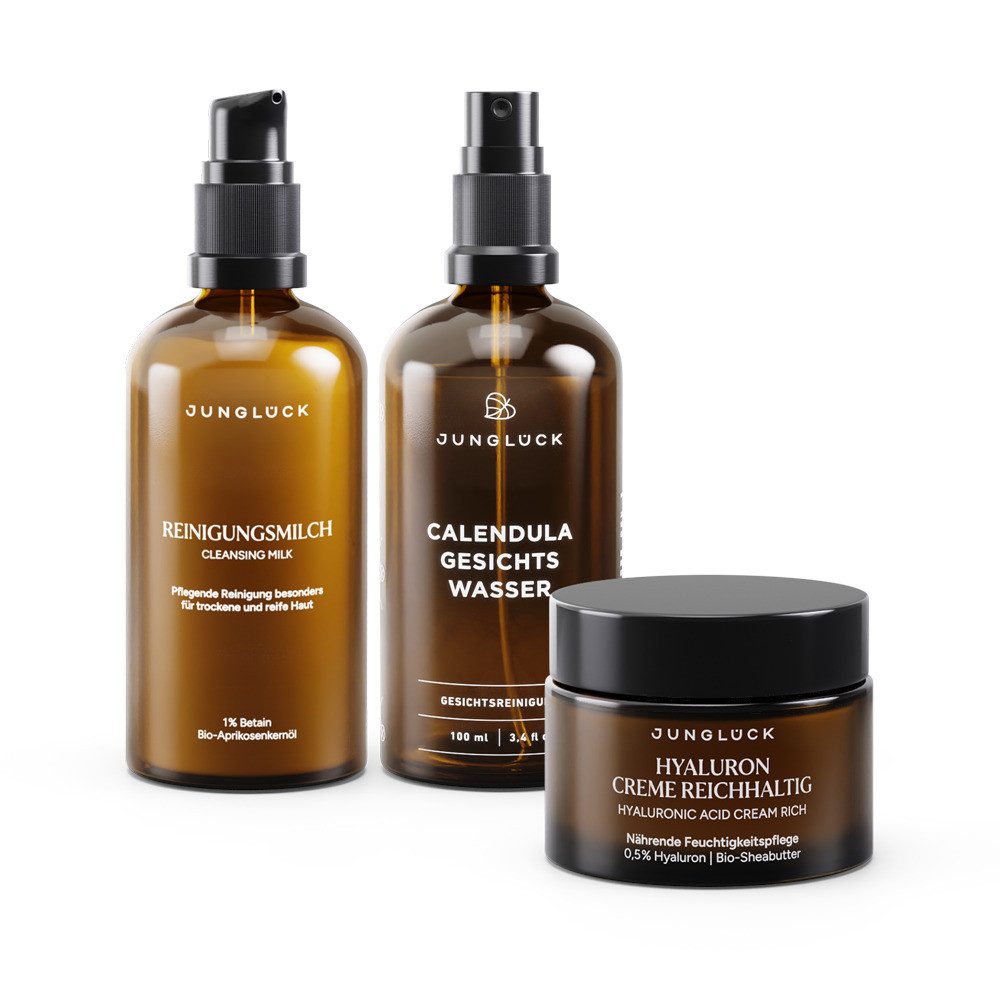 JUNGLÜCK Hautpflege-Set Basis-Pflege Trockene Haut, 1-tlg., unser Basis-Pflege Set speziell für trockene Haut