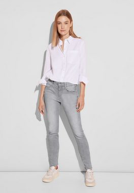 STREET ONE High-waist-Jeans - Hose - Jeans - Slim fit Jeans - Style QR York.hw.grey