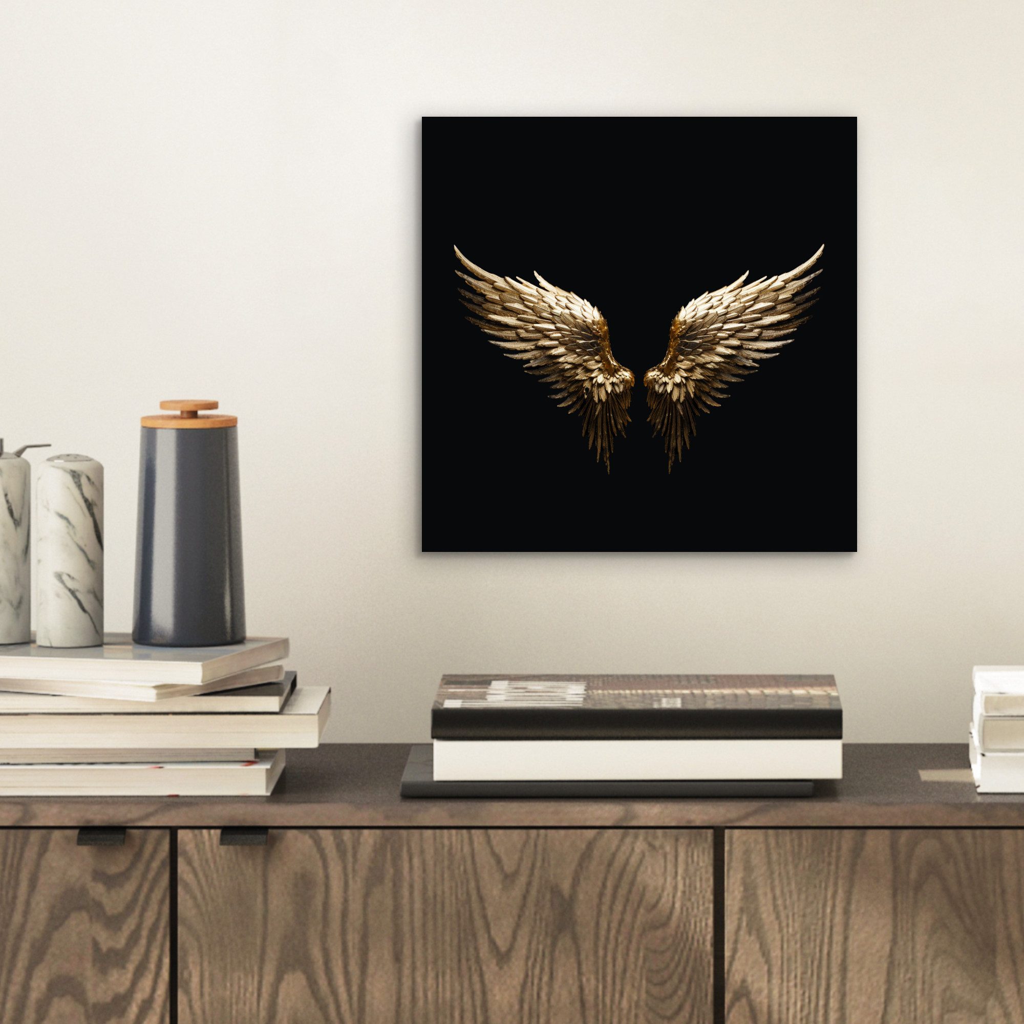 MuchoWow Metallbild Flügel - Engel - günstig online kaufen