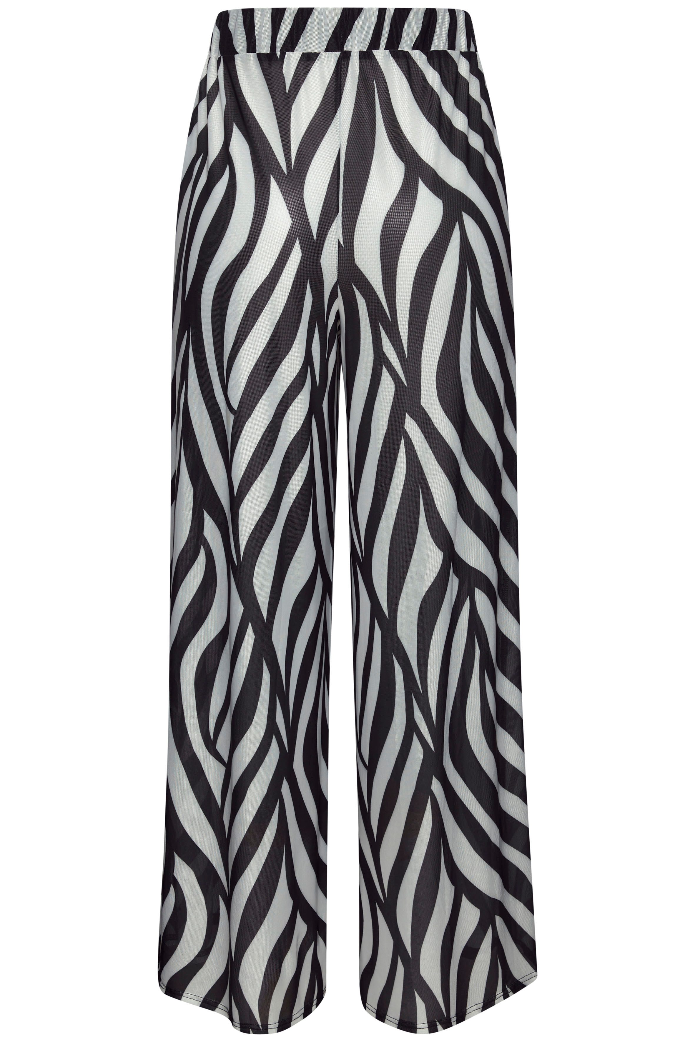 French Connection Strandhose aus transparenter Meshware, Palazzohose