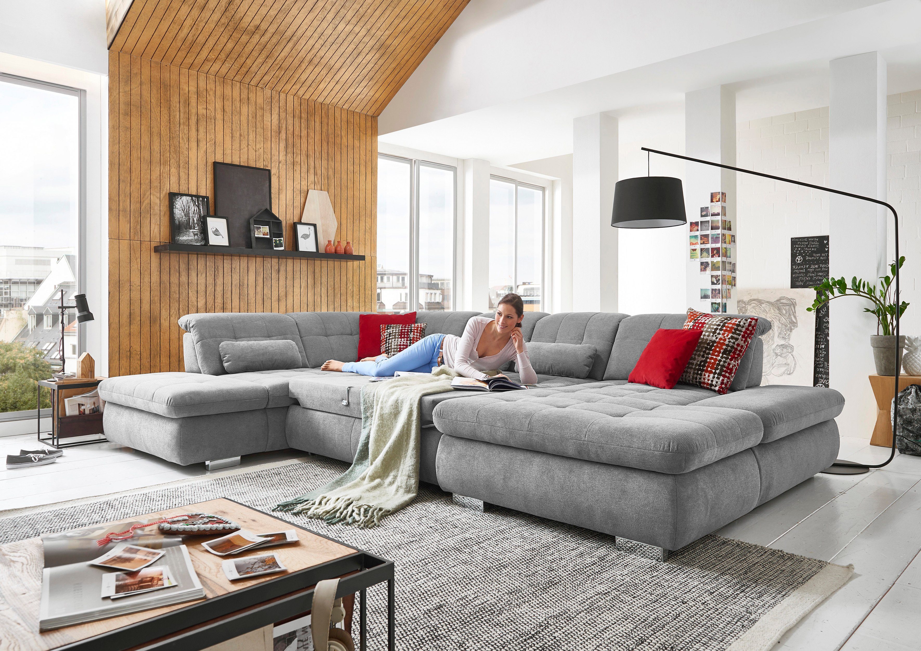 Die PlanBar Wohnlandschaft MP-IN17004 U-Form, wahlweise günstig online kaufen