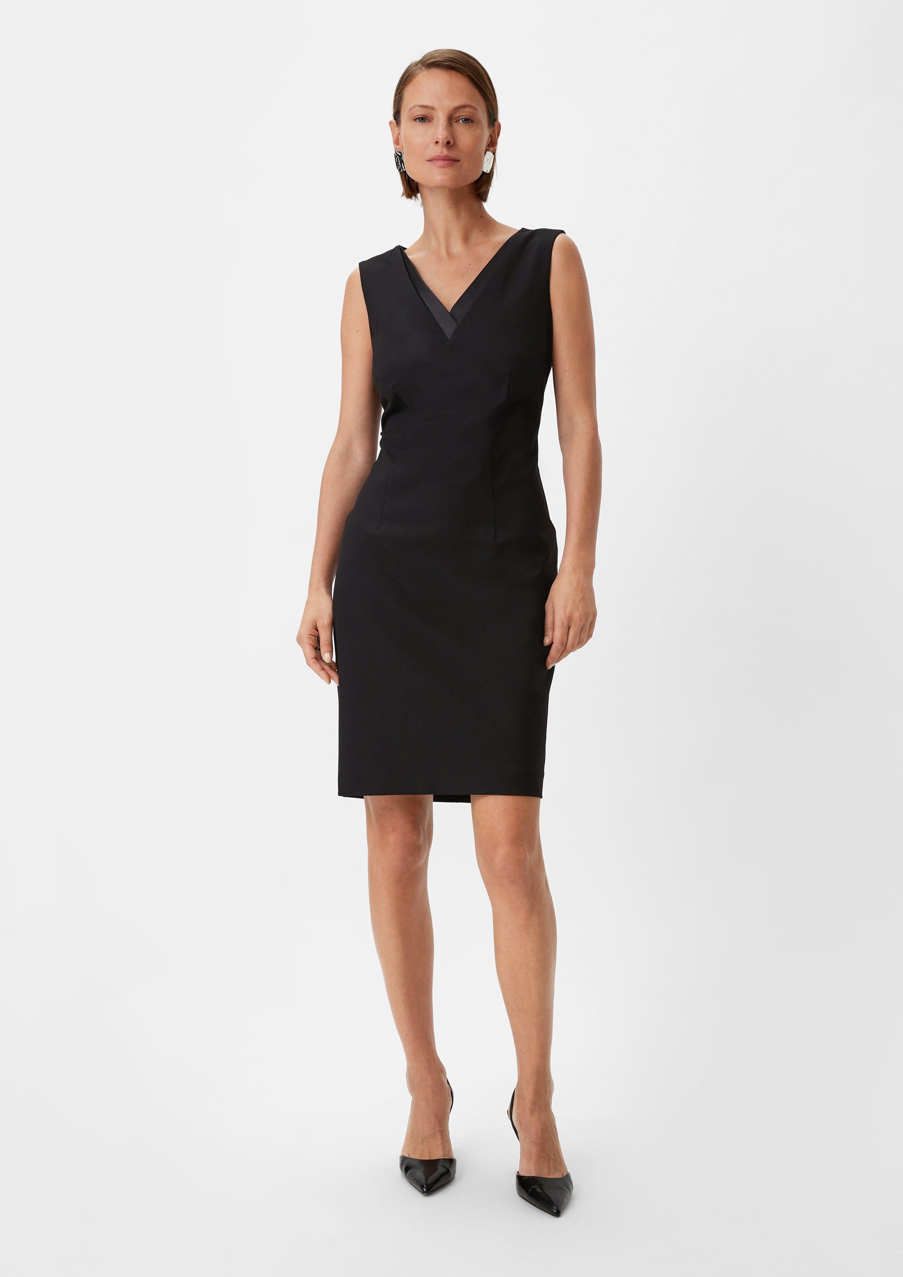 Minikleid Etuikleid mit V-Ausschnitt