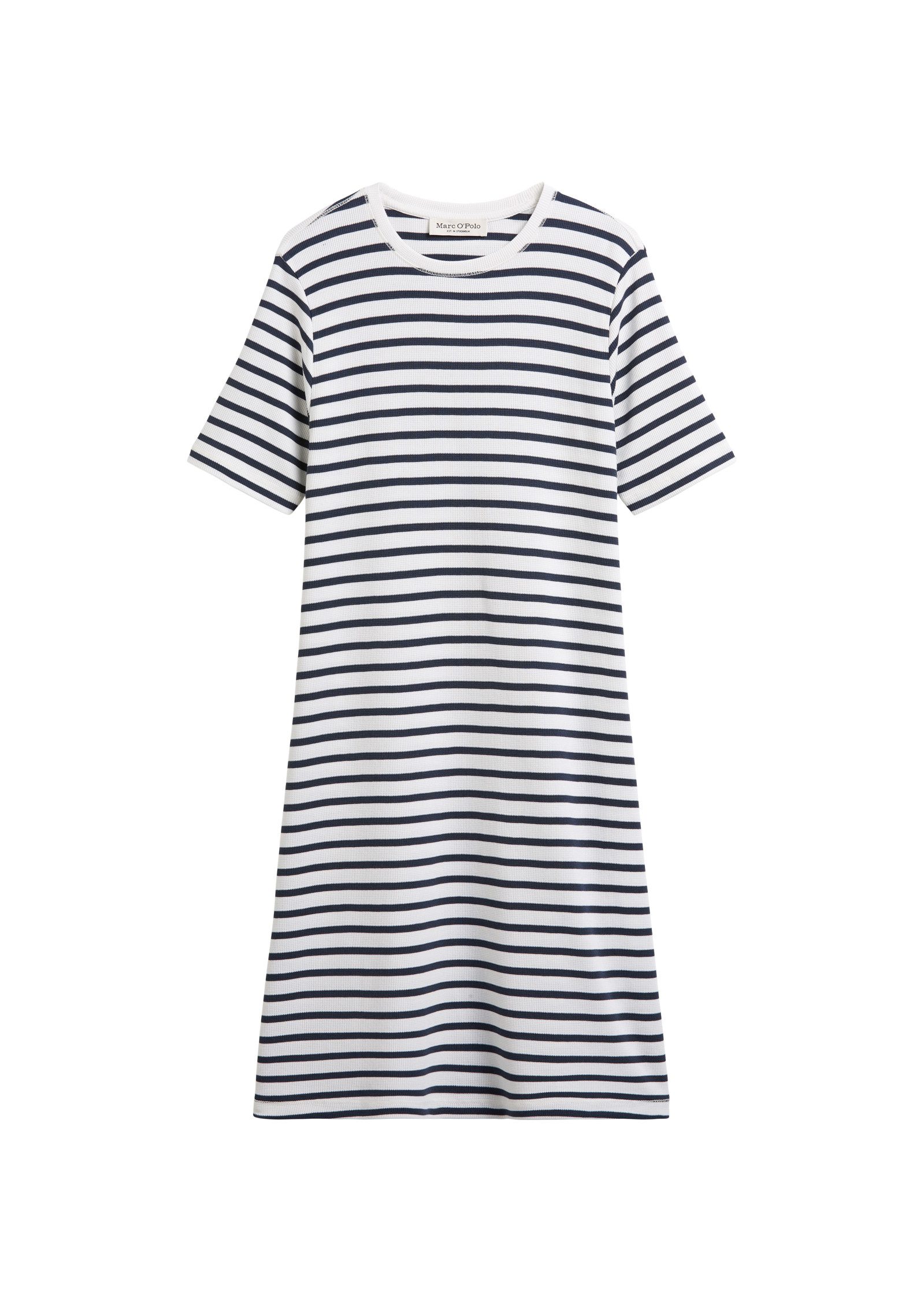 Marc O'Polo DENIM Maxikleid Jersey dress, wide seam, round-neck