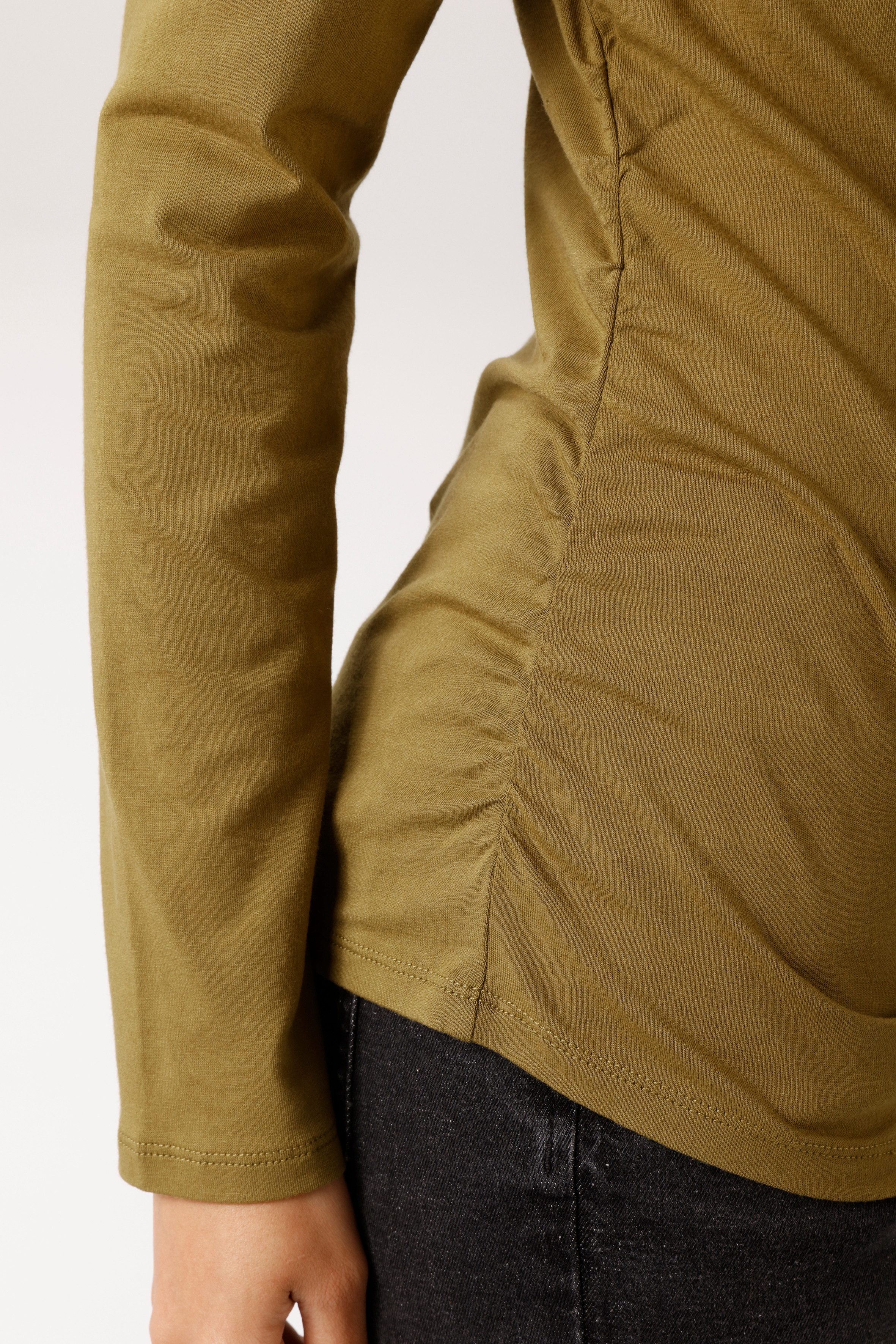 Aniston CASUAL Langarmshirt mit Raffungen an den Seitennähten - NEUE KOLLEKTION – Bild 3 von 5