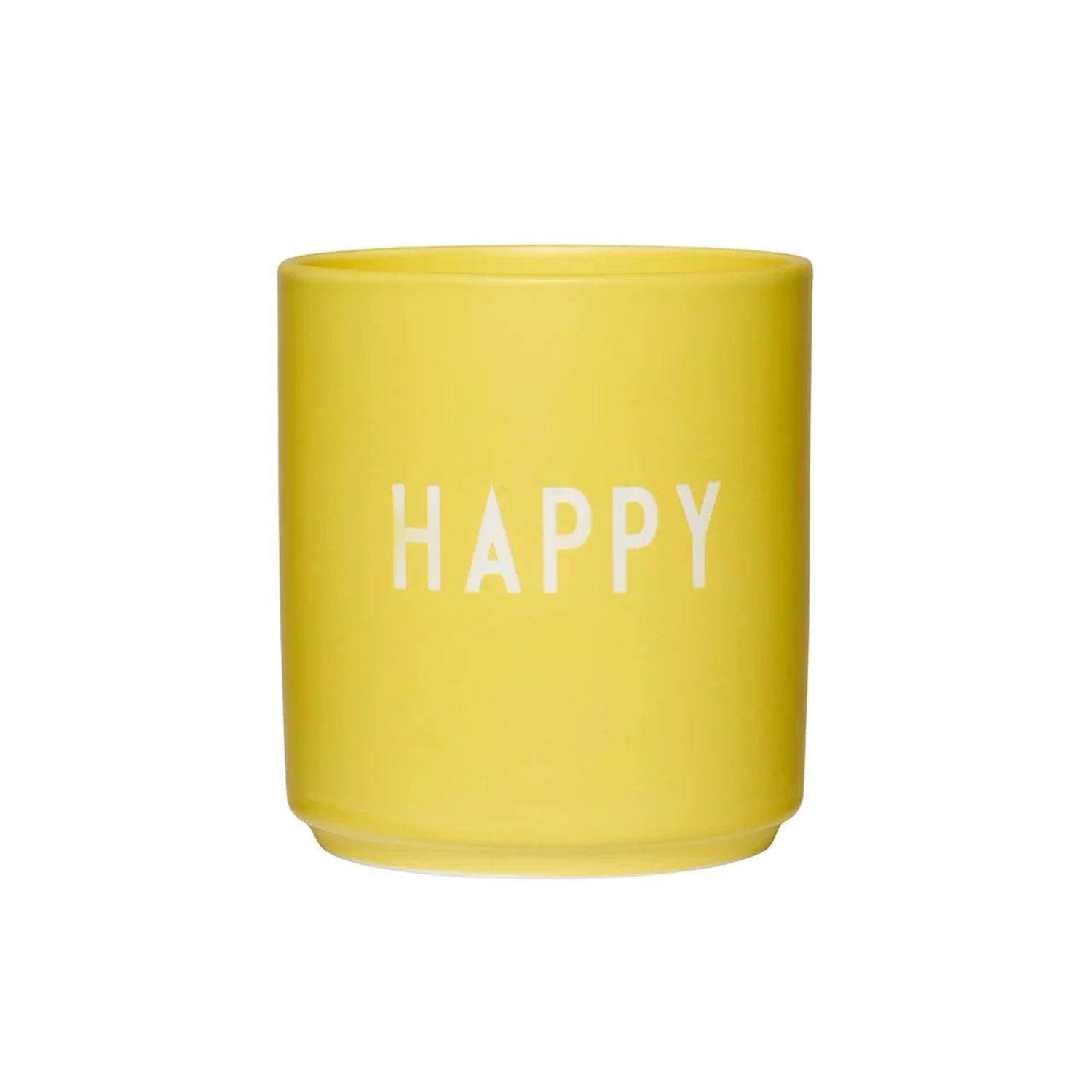 Design Letters Кружки Favourite Cup Happy Gelb, Porzellan