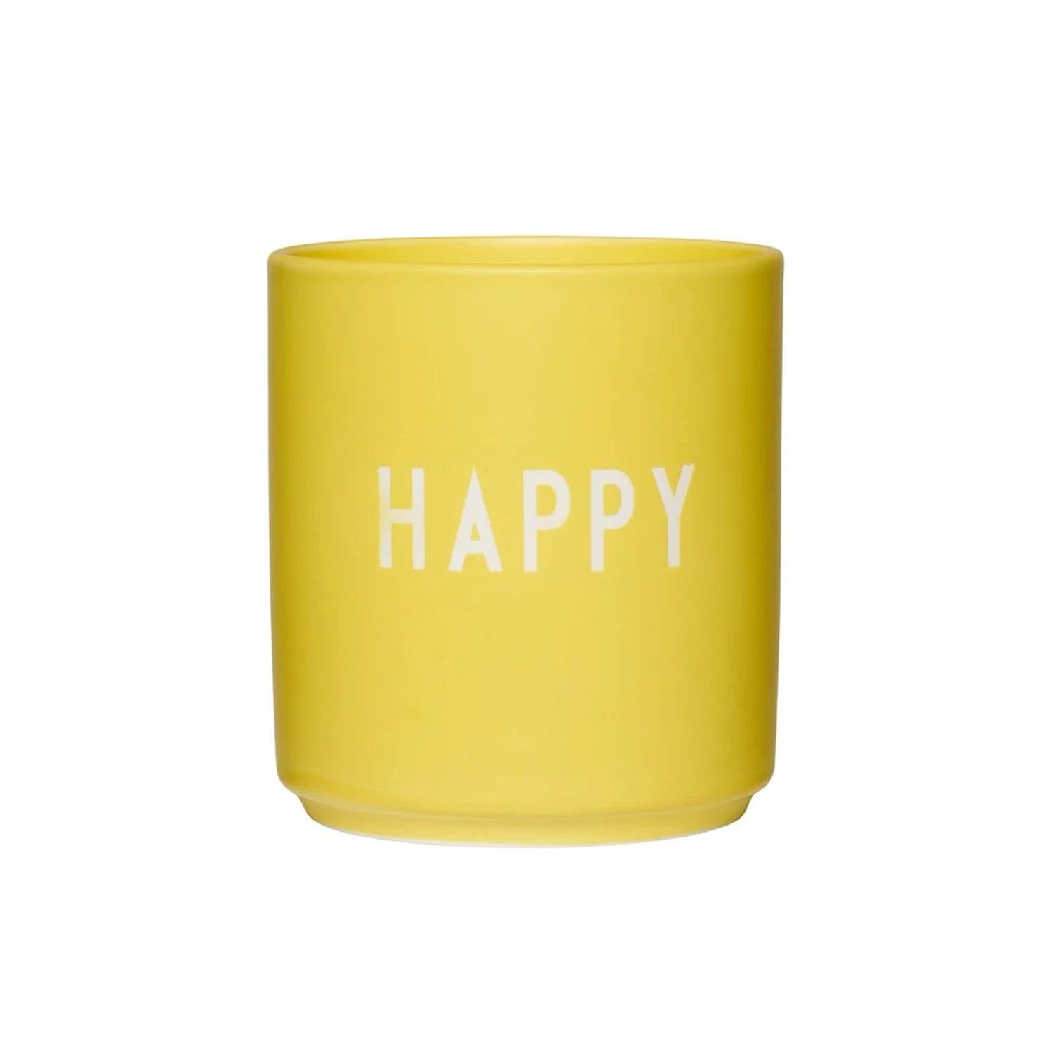 Becher Favourite Cup Happy Gelb