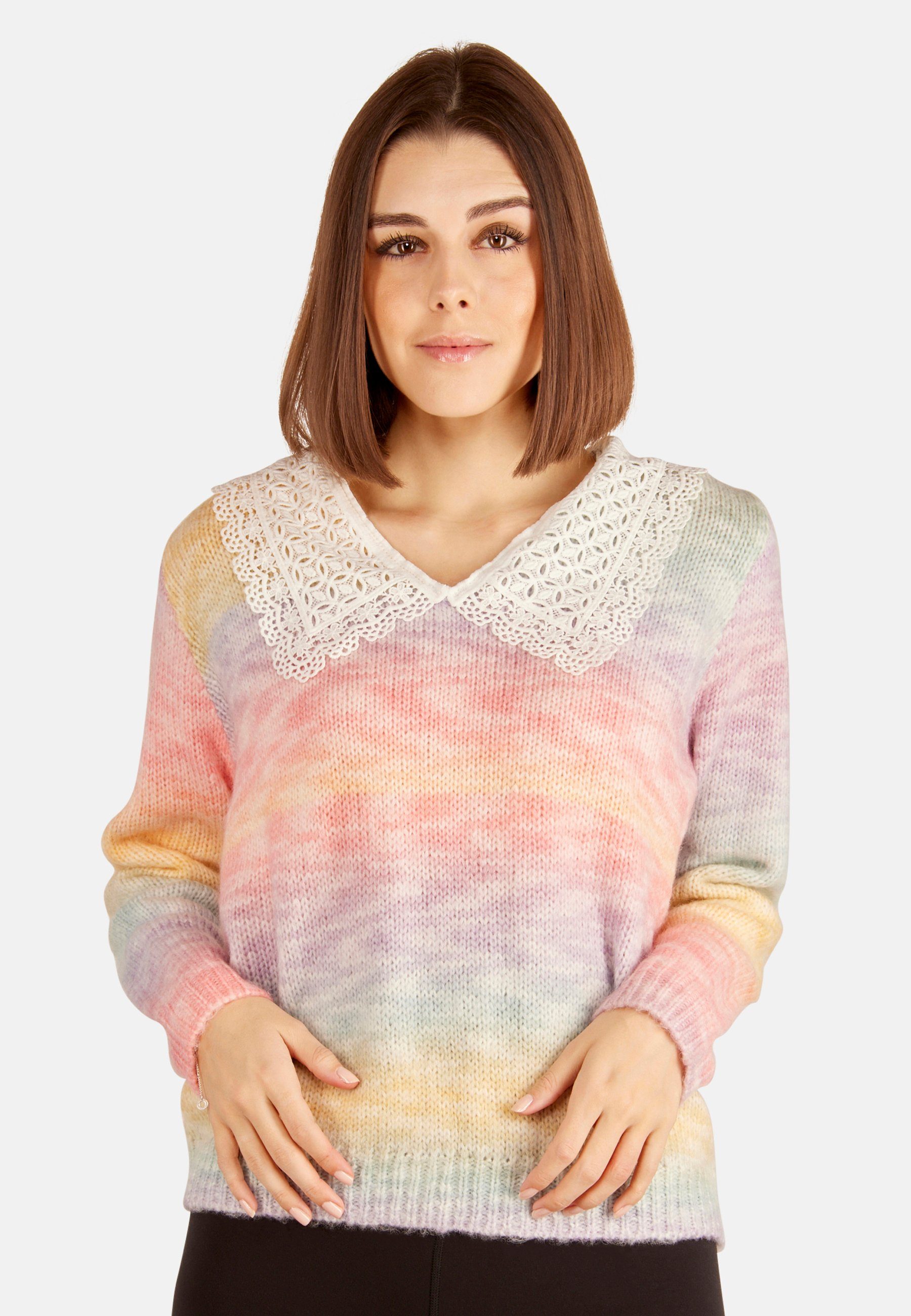 Tooche Strickpullover Rainbow Pullover atmungsaktiv