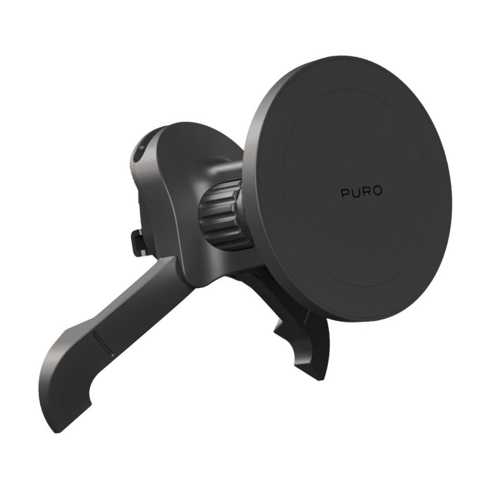 Puro Handy-Halterung Magnethalterung Lüftungshalterung Smartphonehalter, (Spar-Set, 1-tlg., MagSafe-kompatibel, 360° drehbar, Kabelhalter)