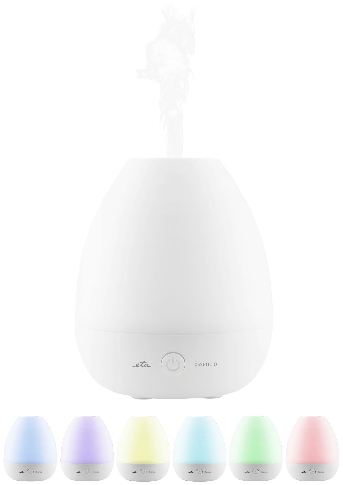 eta Diffuser ESSENCIO ETA063490000 Aroma Diffuser, 0,05 l Wassertank, bis 10 m², Ultraschall, automatischer Farbwechsel