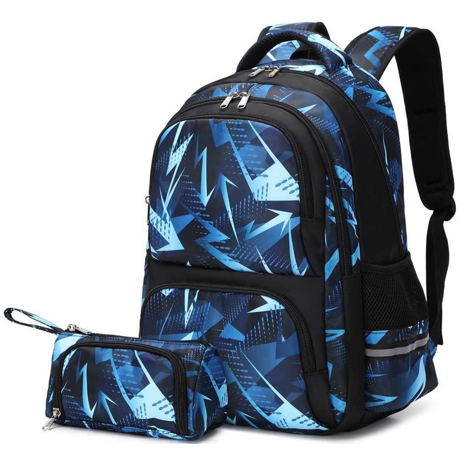LuxusKollektion Schulrucksack Schulrucksack Teenager mit Laptopfach Geometrie