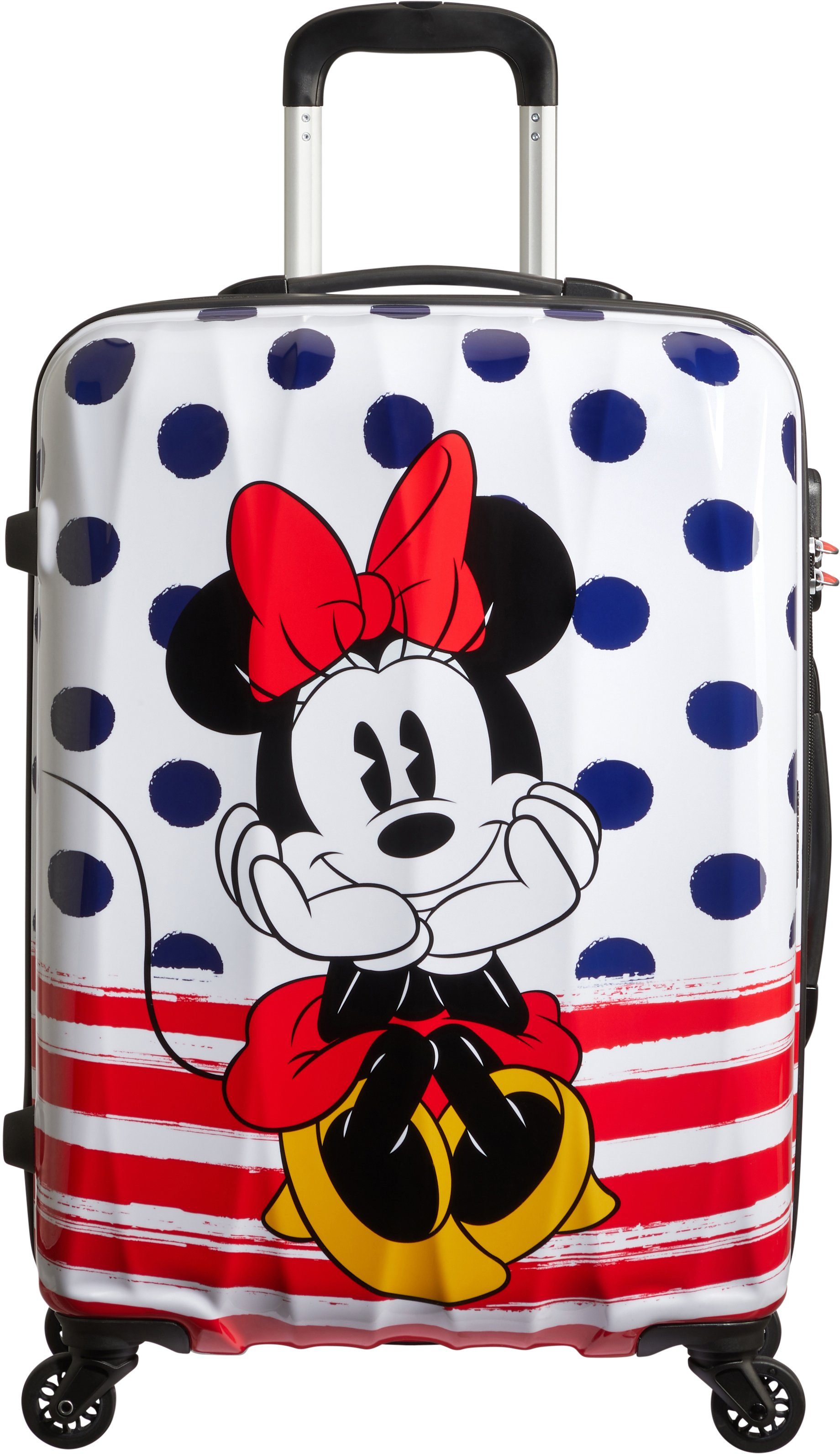 American Tourister® minnie-blue-dots Rollen Disney Hartschalen-Trolley Blue Legends, Minnie Dots, 4 cm, 65