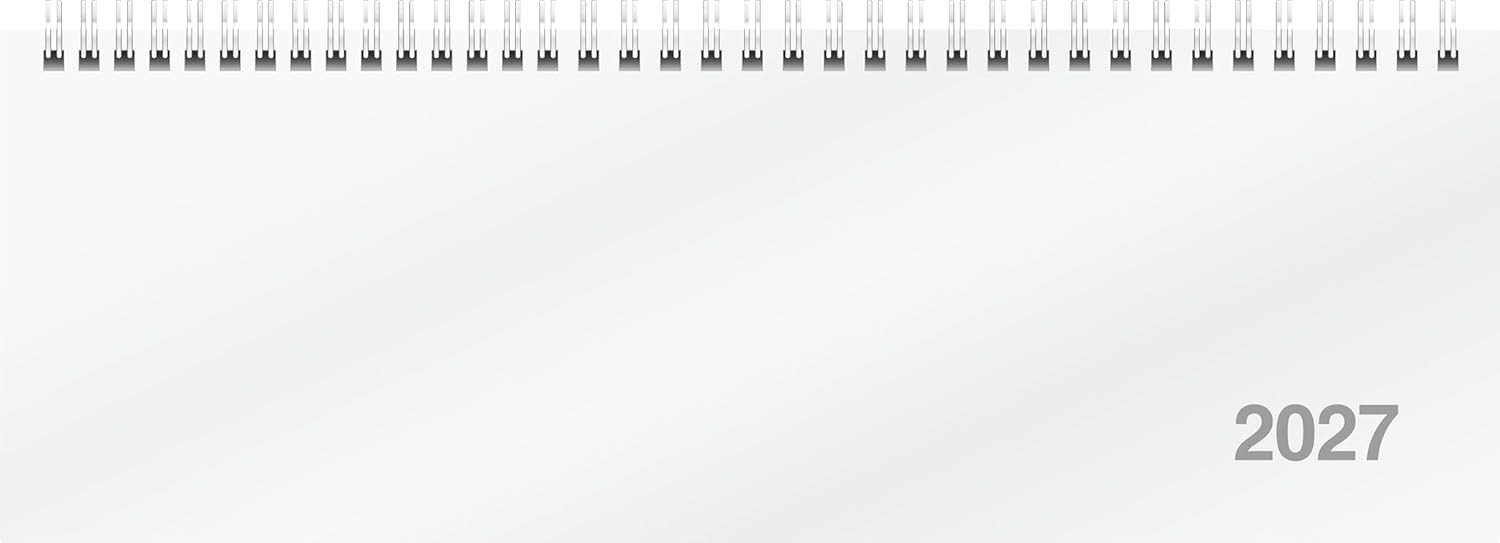 RIDO Querkalender rido/idé 7031701007 Wochenquerterminer 2027 307×105 mm, Karton, weiß