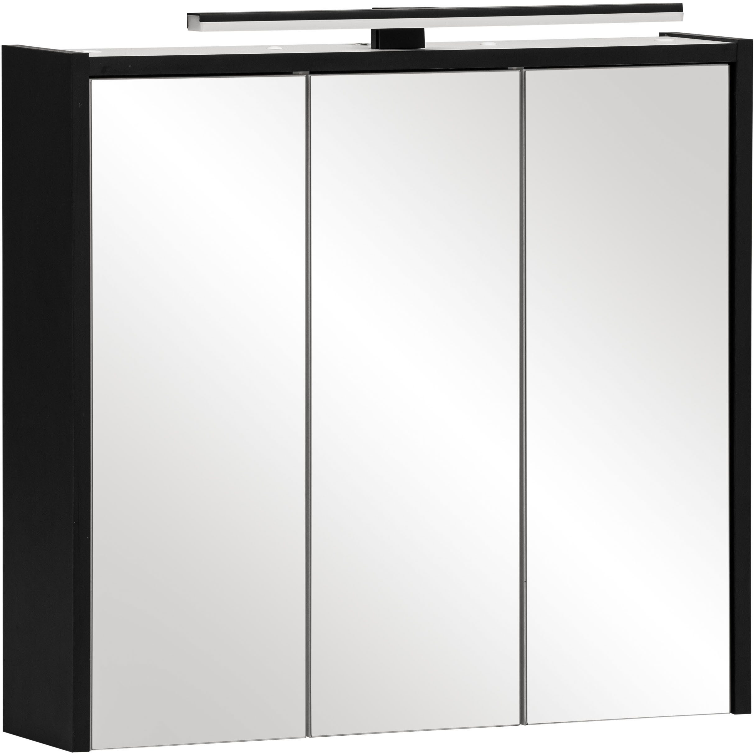 Schildmeyer Badezimmerspiegelschrank Emmik, Breite 65 cm, LED-Beleuchtung Made in Germany