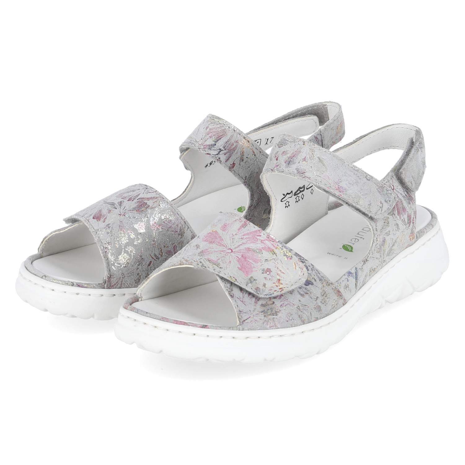 Waldläufer Waldläufer 756001-168/070 Damen Rauleder grau Sandalette