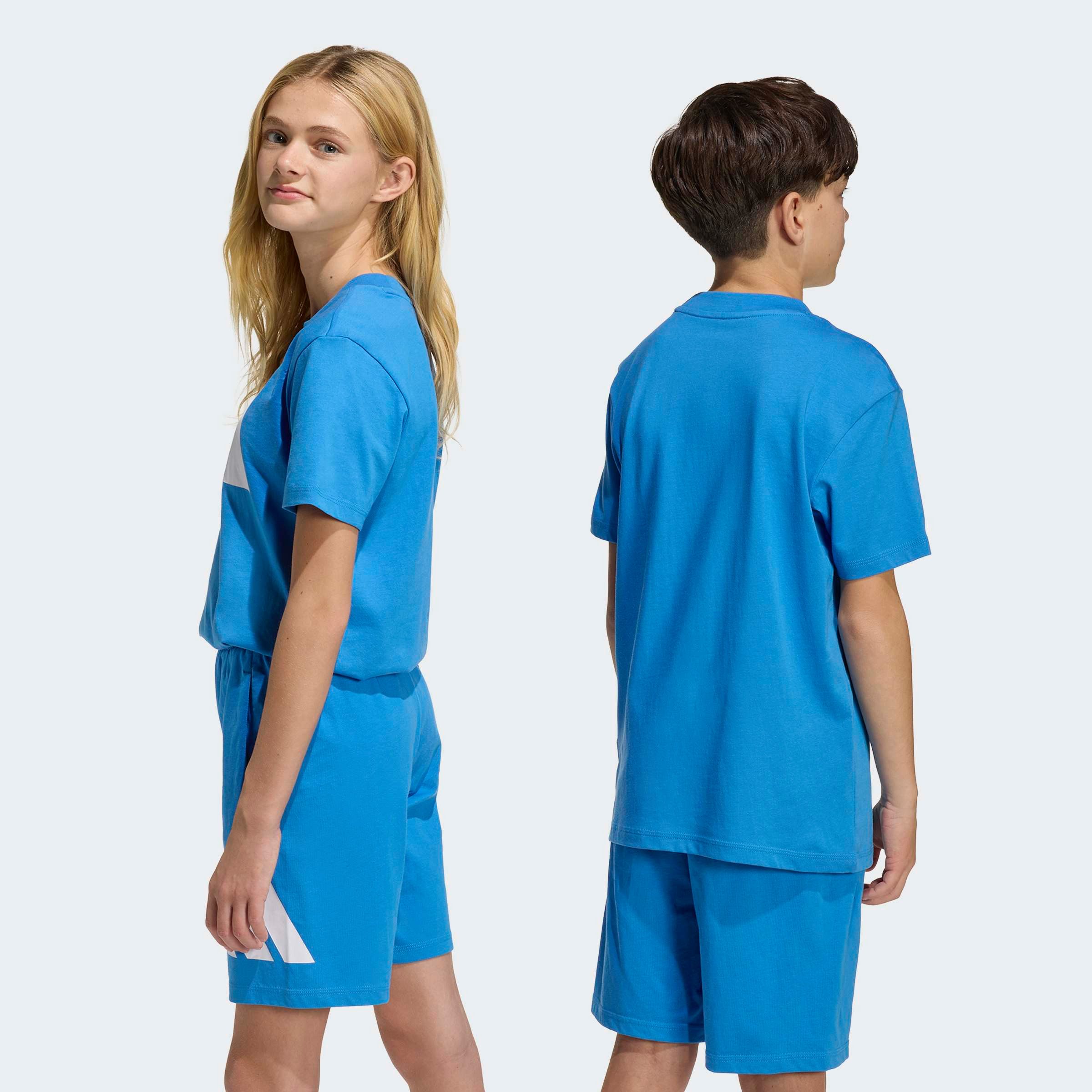 adidas Sportswear T-Shirt ESSENTIALS KIDS für Kinder und Teens, mit Rundhalsausschnitt, aus 100 % Baumwolle